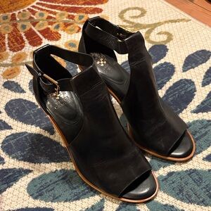 Vince Camuto Black Peep-Toe Heels size 9.5
